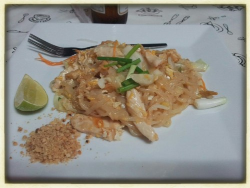 Pad Thaï with chicken : mon plat favori :)